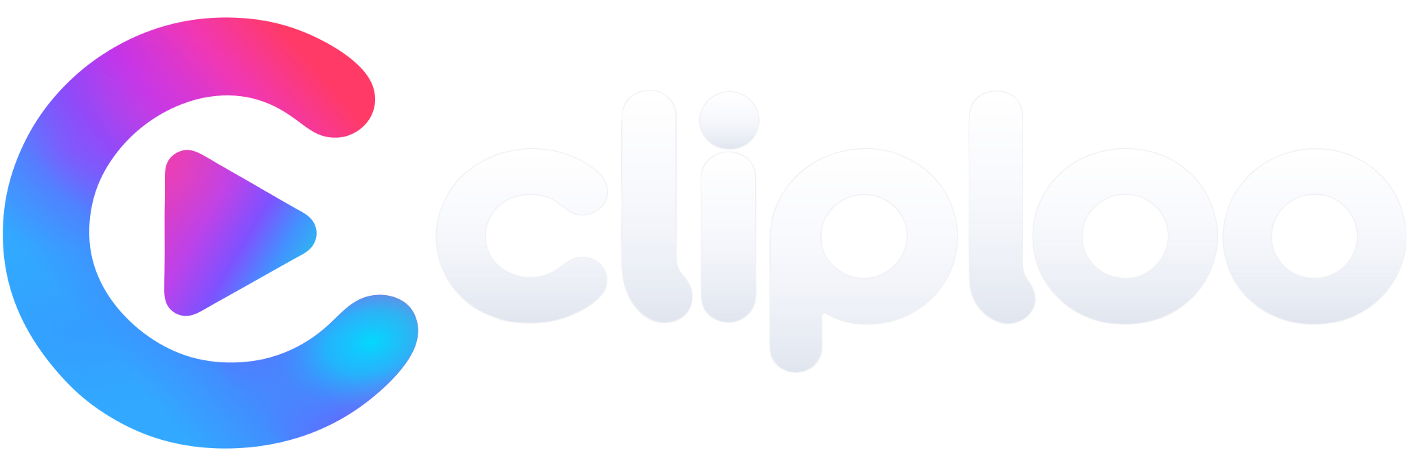 Logo Cliploo warna putih
